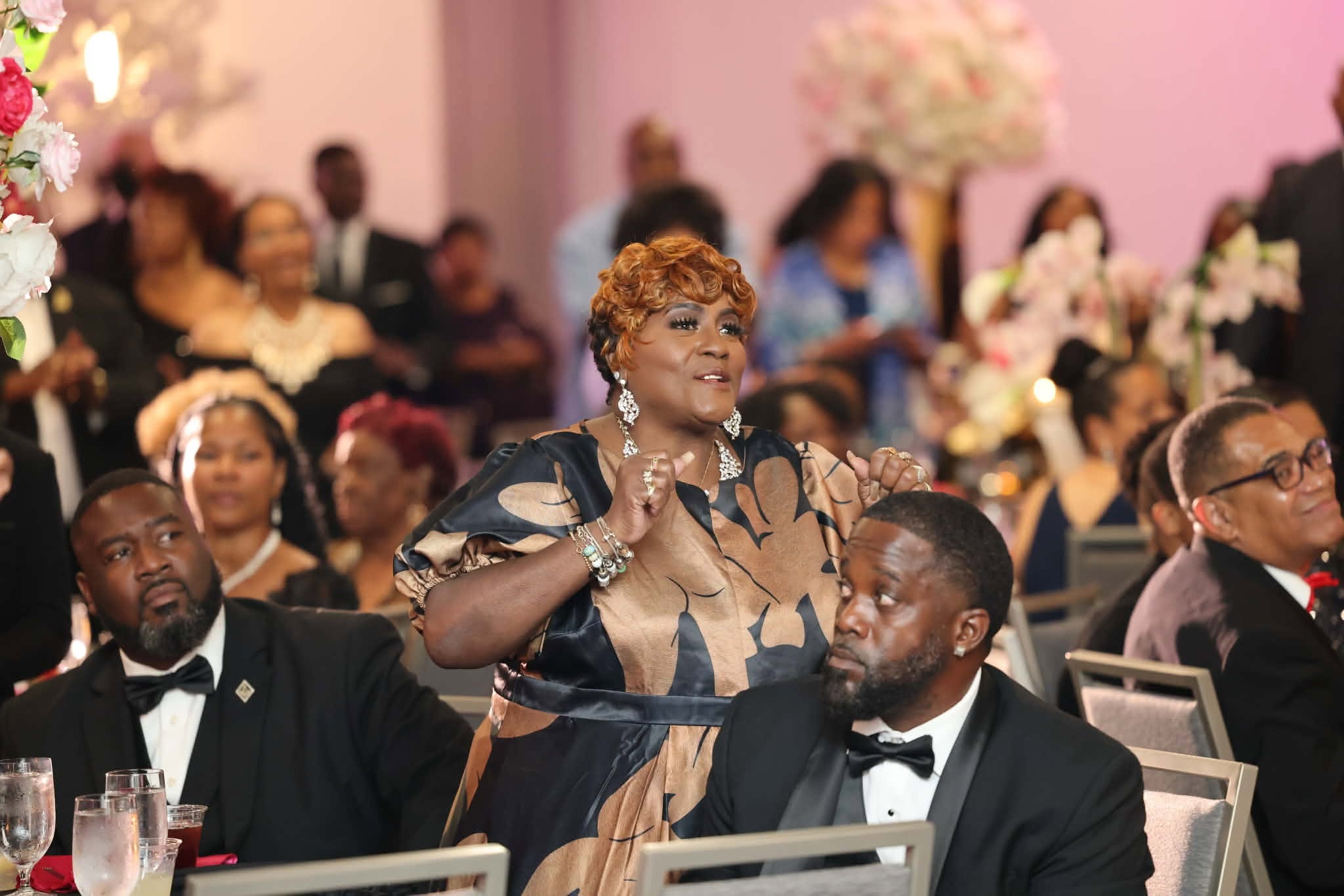 Audience Celebrating During the Awards Ceremony