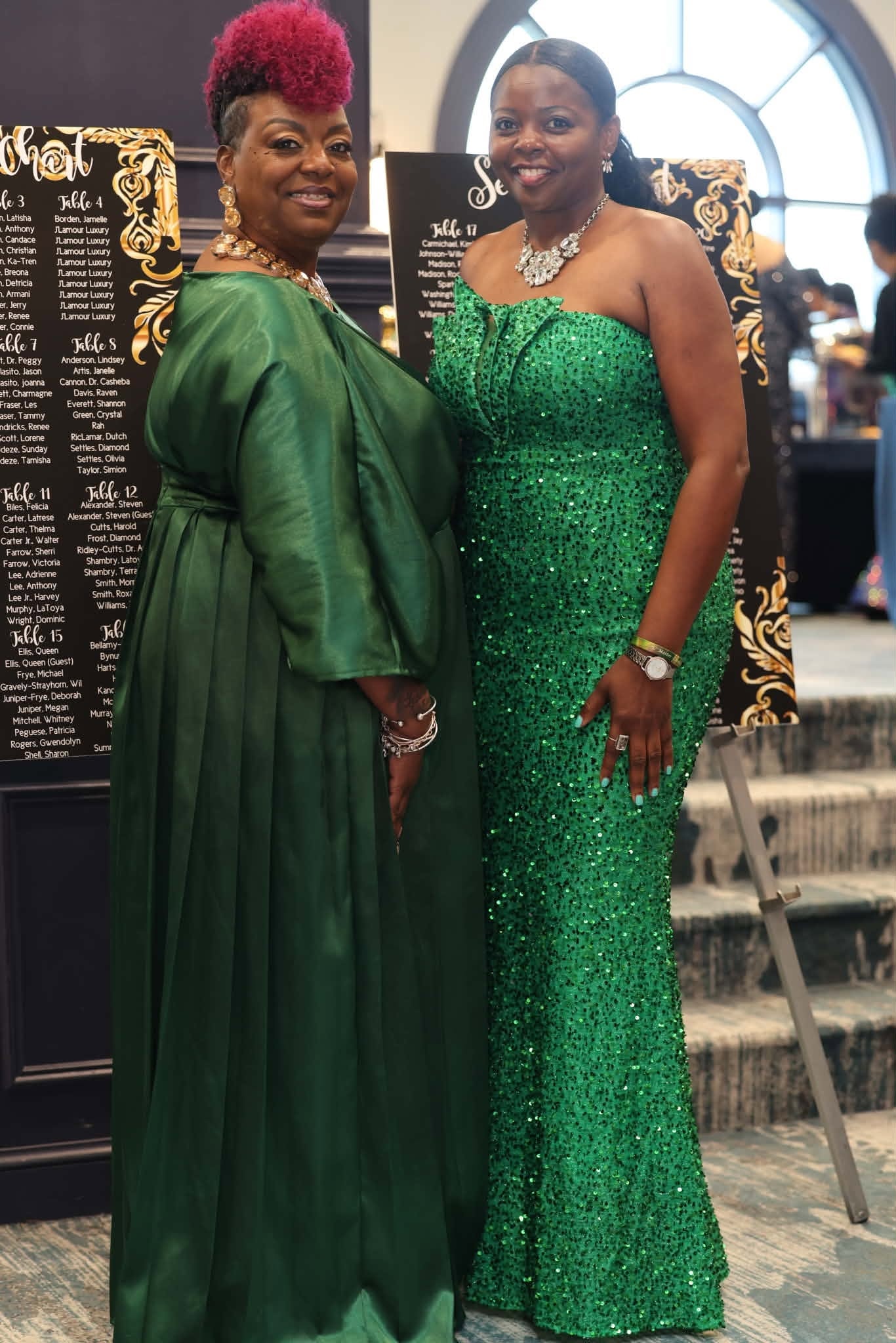 Guests in Emerald Gowns — Inaugural BGM Gala