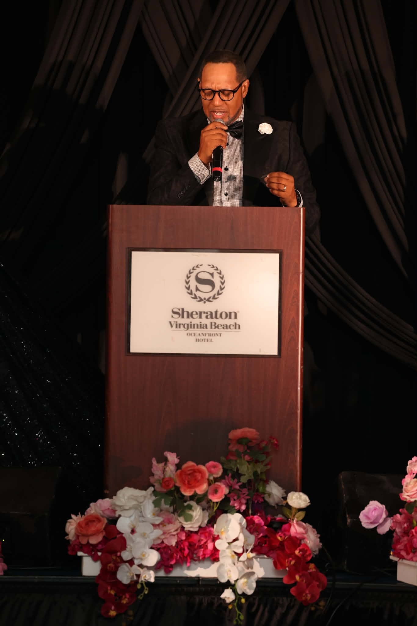 Emcee at the Sheraton Virginia Beach Podium