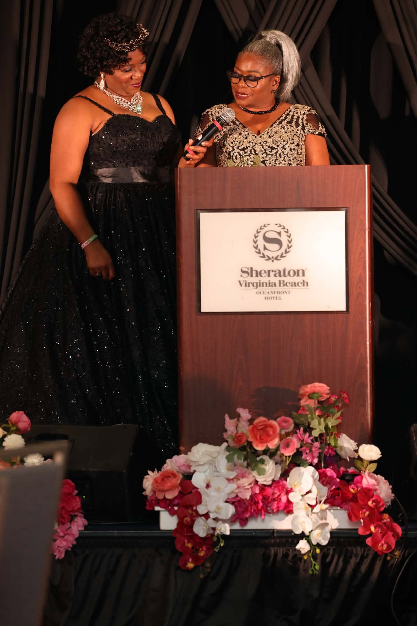 Honoree Accepting Award at the Podium — Inaugural BGM Gala