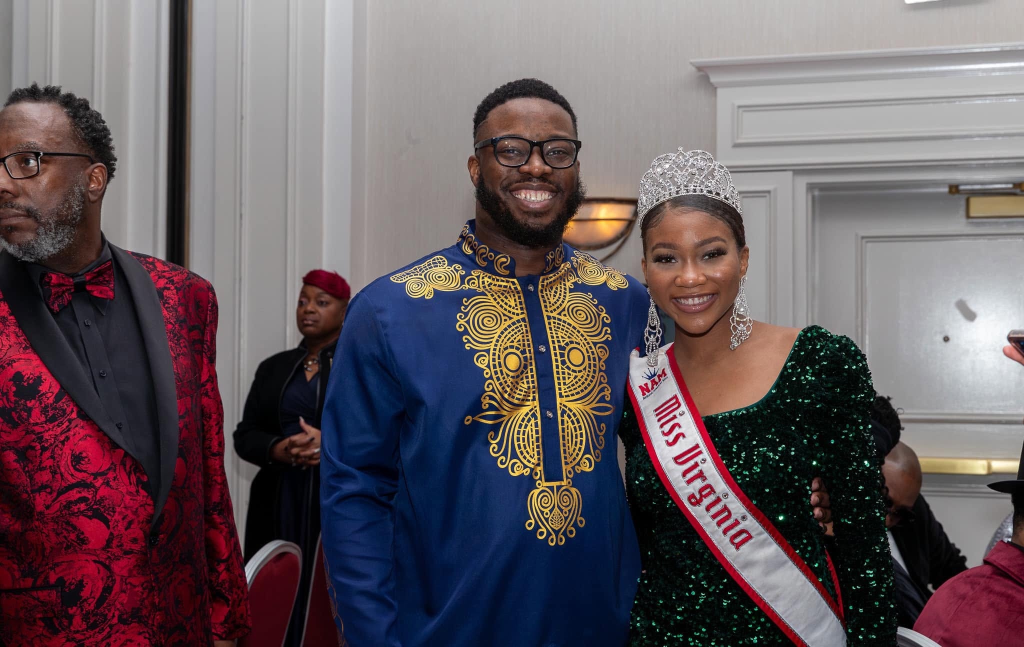 Honoree in African Attire with Miss Virginia — 2023 Scholarship Ball