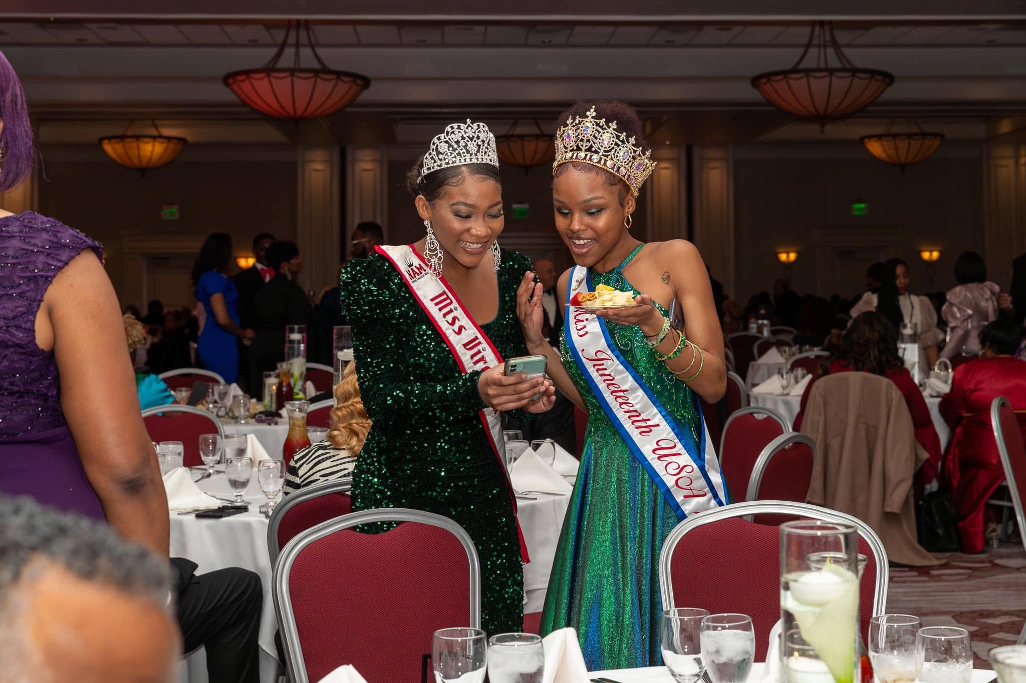Miss Virginia & Miss Juneteenth USA at the 2023 Gala