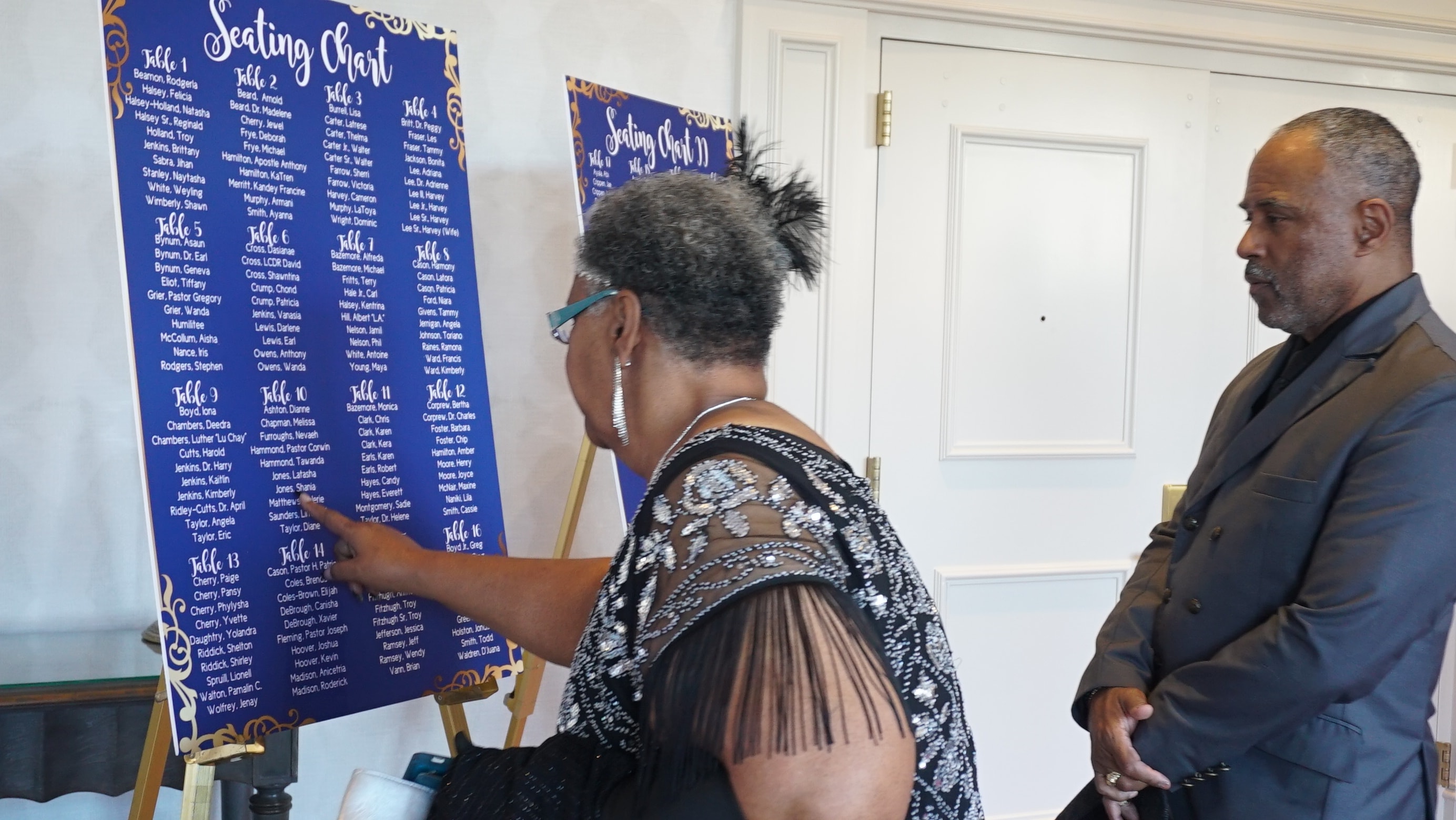 Guests Viewing the Seating Chart