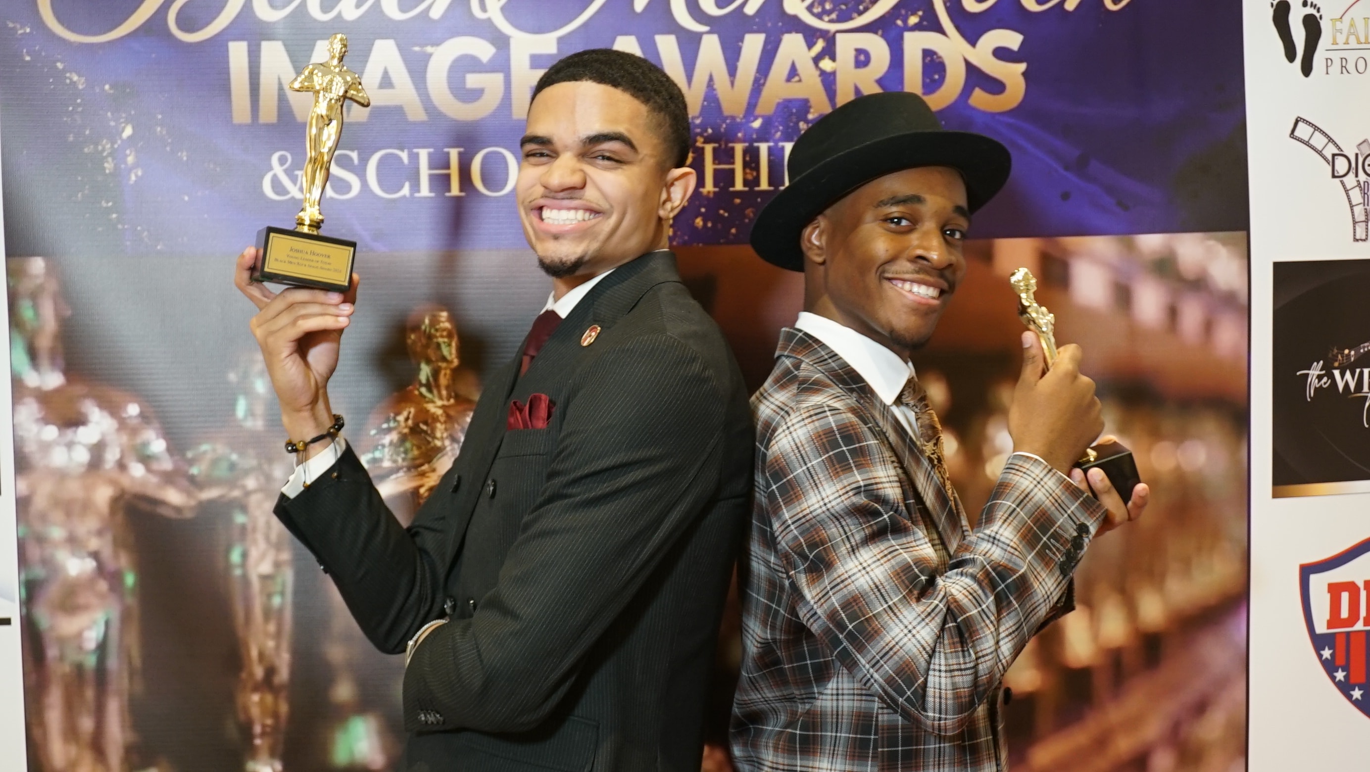 Young Honorees with Their Trophies